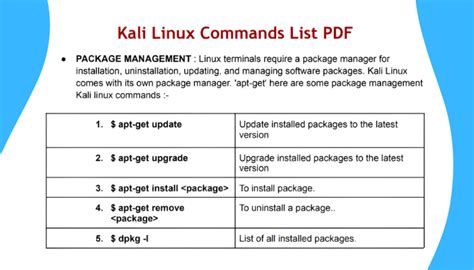 Image result for Linux Commands List PDF Download