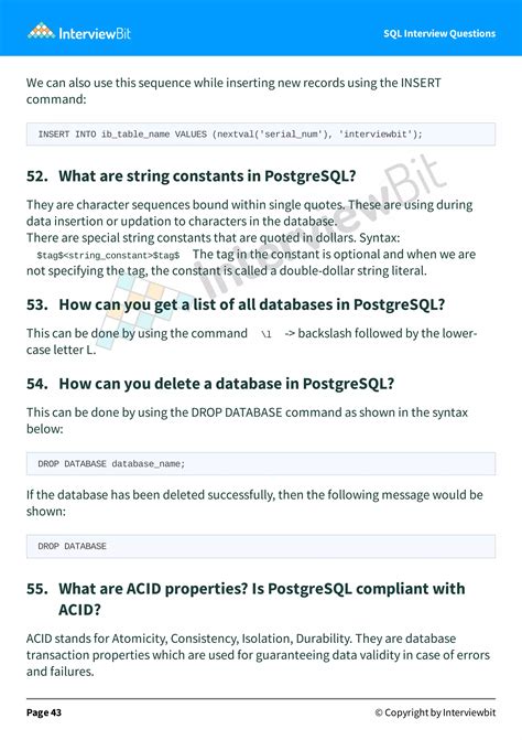 Image result for Interviewbit SQL Questions