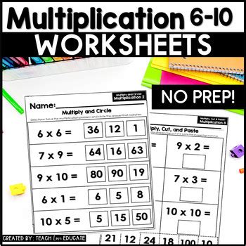3rd Grade Math Multiplication Worksheets 6 に対する画像結果