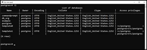 Afbeeldingsresultaten voor Command Line Tools PostgreSQL