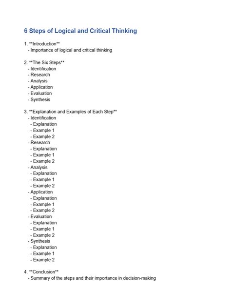 Image result for Logic and Critical Thinking Examples