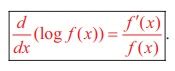 Image result for Example of Differentiating Complicated Logarithmic Function