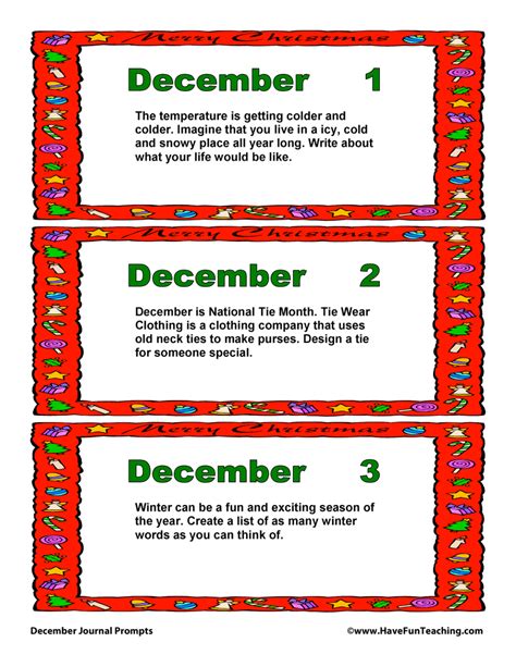 December Writing Prompts に対する画像結果