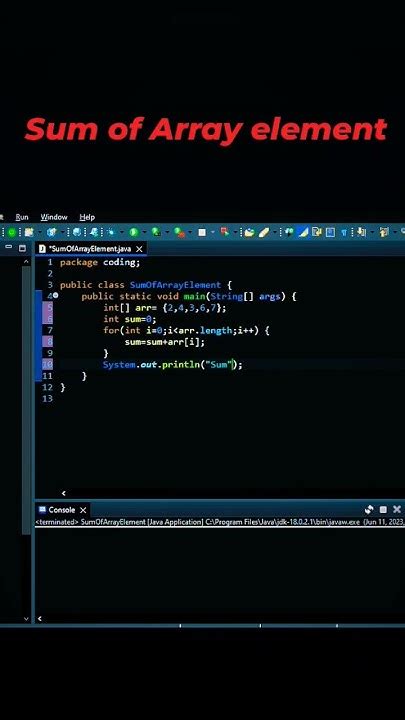Image result for Sum of Array Thumbnail