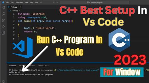 Image result for How to Run C++ in vs Code in Windows