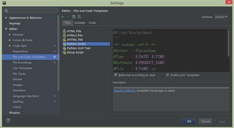 Image result for Default Python File Template in PyCharm