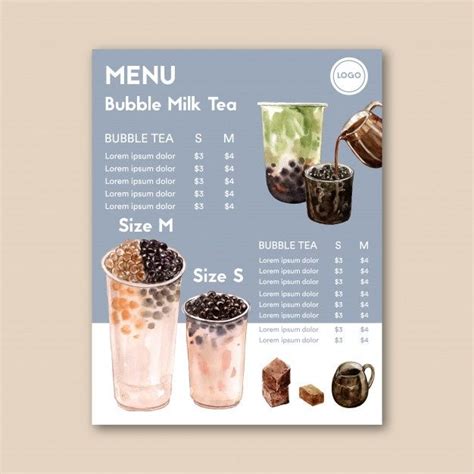 Image result for Boba Menu Creative Design