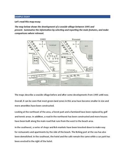 Image result for Writing Task 1 Map