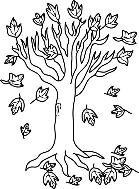 Image result for Fall Tree Coloring