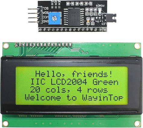 Afbeeldingsresultaten voor LCD Display with I2C Interface Arduino