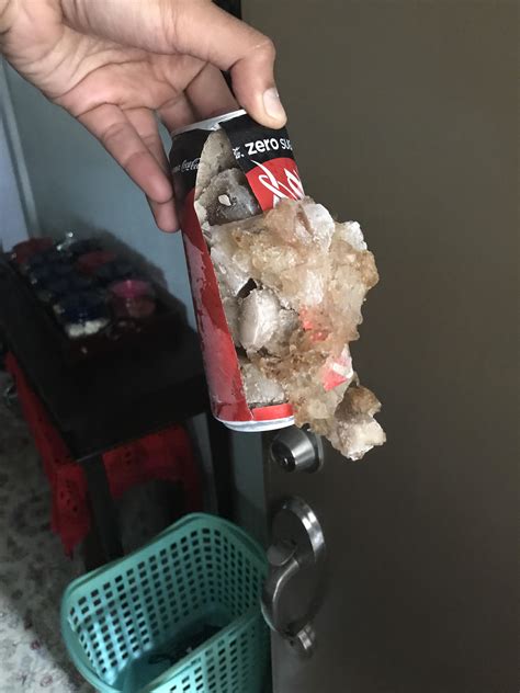 Image result for Soda Can Exploding in Freezer
