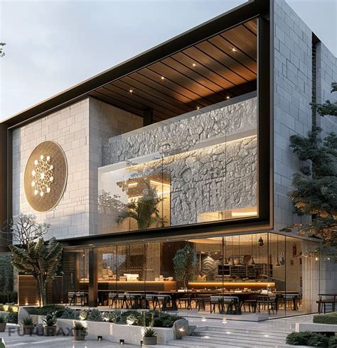 Afbeeldingsresultaten voor Column Stone Cladding Restaurant