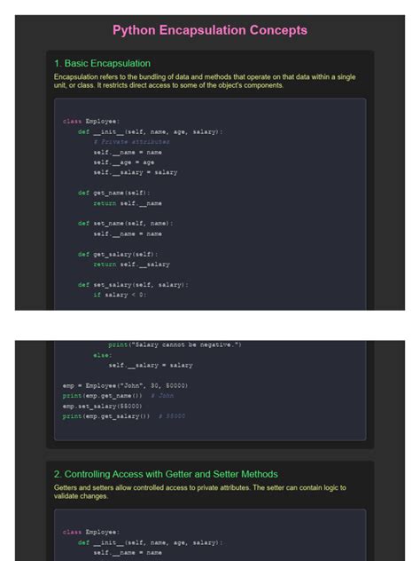 Image result for Encapsulation in Python Method with Example