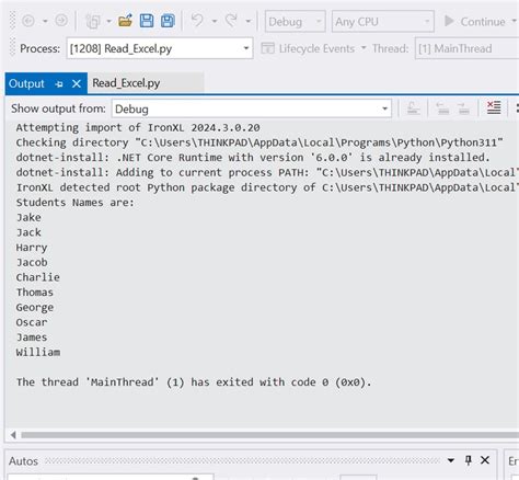 How to Read Calculation Excel File with Python PyCharm に対する画像結果
