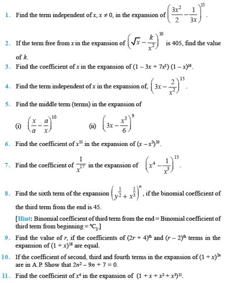 Toradh íomhá ar Binomial Formula Question and Answer