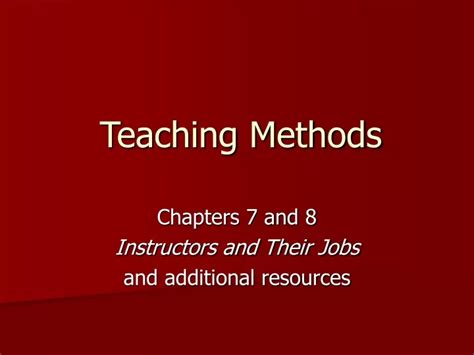 Image result for Teaching Methods PowerPoint Slides