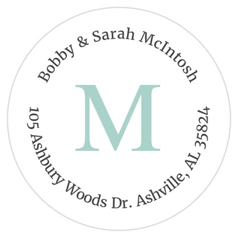 Image result for Monogram Address Labels