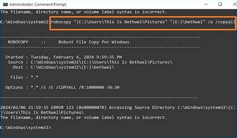 Toradh íomhá ar RoboCopy Zip