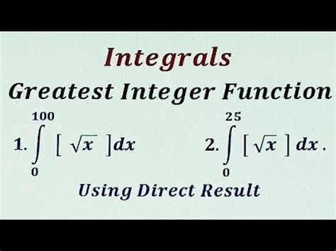 Integral of Greatest Integer Function に対する画像結果