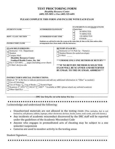 Image result for Test Proctor Validation Form