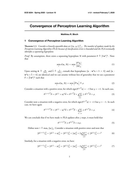 Afbeeldingsresultaten voor Perceptron Convergence Algorithm