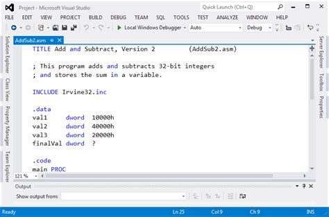Image result for How to Write Assembly Code in Visual Studio