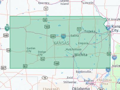 Image result for Zip Code Map of Kansas State