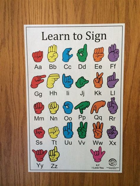 Image result for Free Sign Language Chart