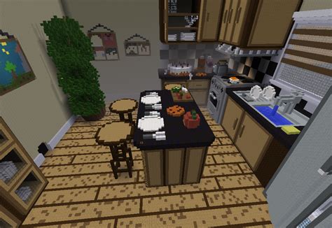 Image result for Minecraft 4 Block Small Kitchen