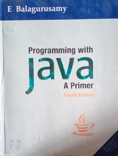 Programming with Java Balagurusamy Book に対する画像結果