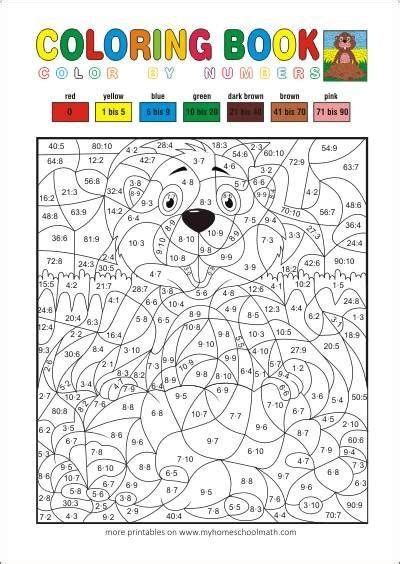 Image result for Color by Number Math Worksheets 3rd Grade