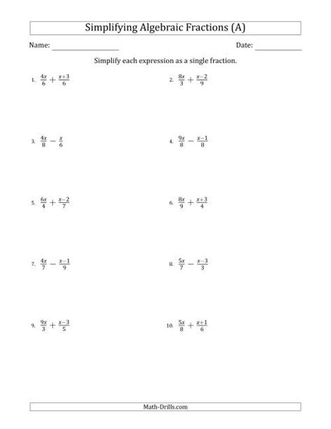 Basic Algebra Fractions に対する画像結果