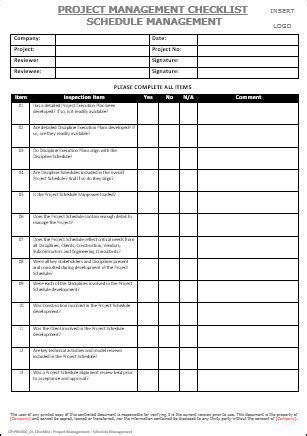 Image result for Program Management Checklist