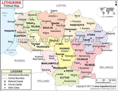 Image result for Map Central Lithuania