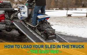 Image result for How to Load a Snowmobile On a Trailer