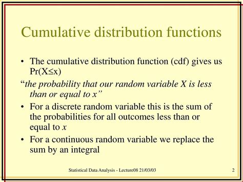 Image result for Continuous Cumulative Distribution Function