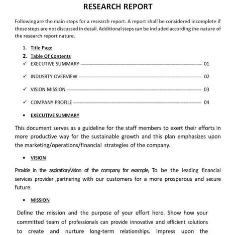 Image result for Example of Research Report Format