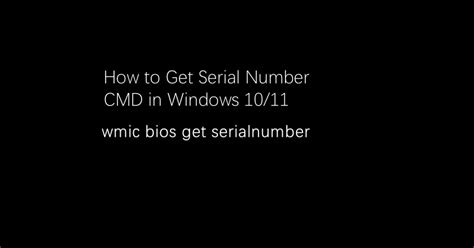 Image result for How to Get Serial Number From Command Prompt