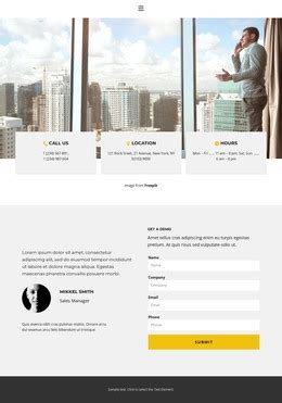 Image result for Contact Page HTML Template