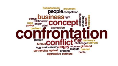 Image result for Confrontation Synonyms