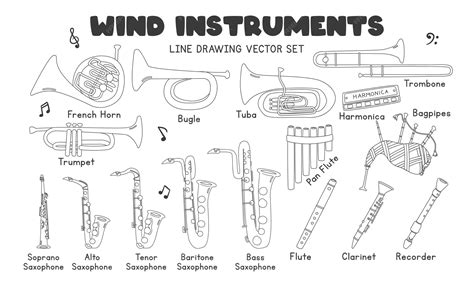 Image result for Woodwind Instruments Drawing
