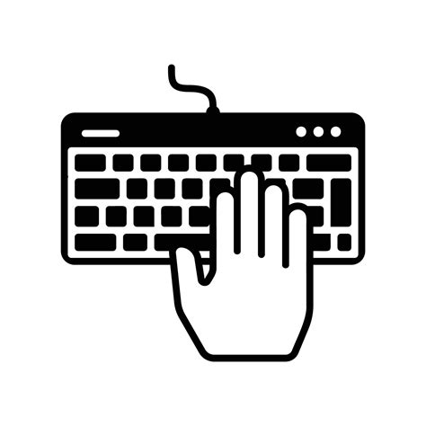 Toradh íomhá ar Keyboard Icon Hand