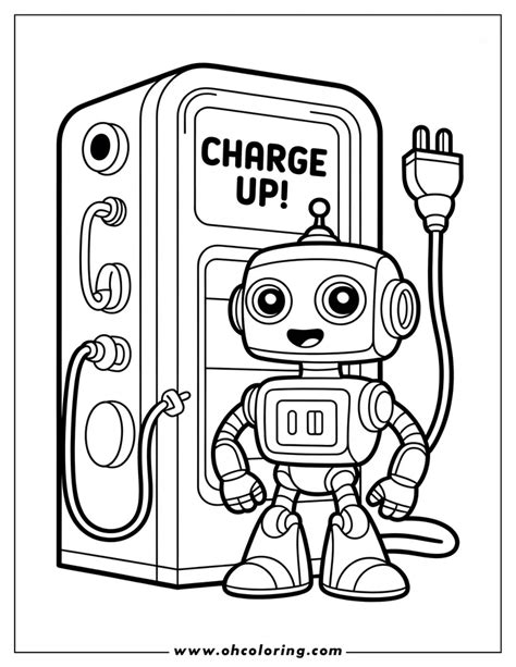 Résultat d’images pour Robot Charging Drawing