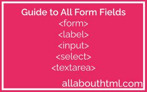 Image result for Form Fields HTML