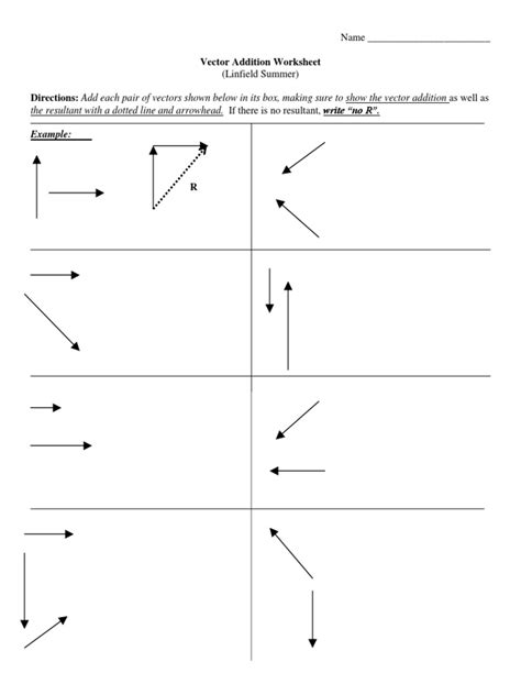 Image result for Vector Addition and Subtraction Practice Worksheets