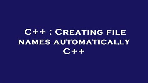 Image result for C++ Programming File Name