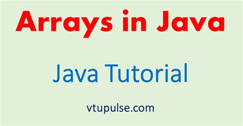 Image result for Explain the Concept of Arrays in Java