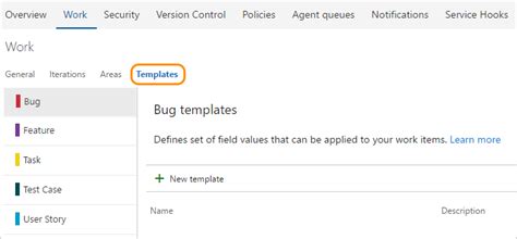 Configuration Work Item DevOps に対する画像結果