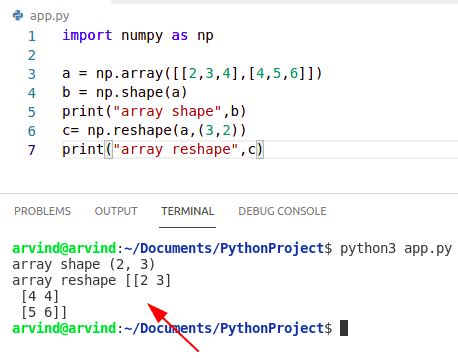 Image result for Python Array Shape