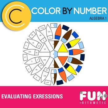 Toradh íomhá ar Equivalent Expressions Color by Number Free Worksheet